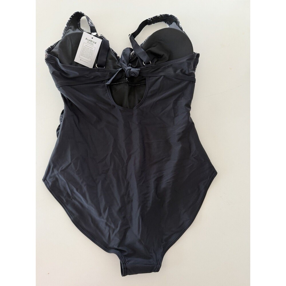 Eomenie Women's One Piece Swimsuit Tummy Control Ruched Push Up Bathing Suit XL - Picture 9 of 13